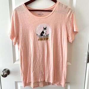 J. Crew | Collector Tee- Boston Terrier Snow Globe